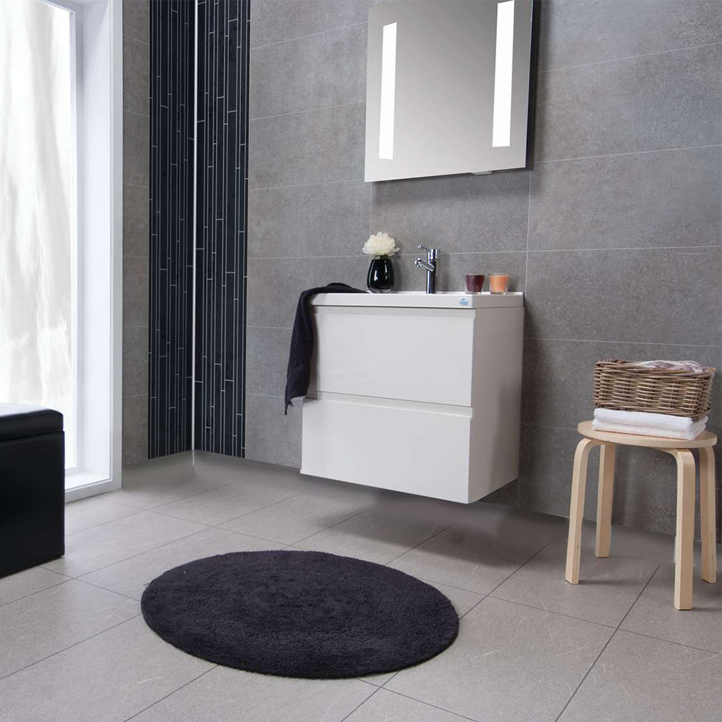 Fibo Trespo Extra Mat Voeglijn rechts - 4943 M10 Grey Concrete